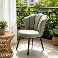 Chaise de salle à manger moderne de luxe léger à prix de gros, avec structure métallique, écologique et durable, pour chambre et cuisine
