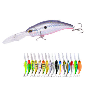 Esca da Traina 17g 130mm, Esca Artificiale Rigida Tipo <span class=keywords><strong>Minnow</strong></span>, Attrezzatura da Pesca, <span class=keywords><strong>Minnow</strong></span> con Lingua Lunga <span class=keywords><strong>per</strong></span> Pesca al Bass - Product Image 1