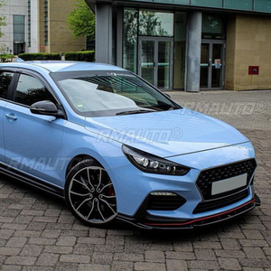 Pegatinas para Cejas de Faros Delanteros de Coche, Aspecto Negro Brillante/Carbono, para Hyundai I30 I30N MK3 2017-2019 - Product Image 6