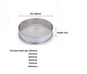 Đất cát kiểm tra sàng đồng bằng dệt kiểm tra sàng đa mục đích cấp thực phẩm 304 thép không gỉ phòng thí nghiệm sàng lọc lưới - Product Image 5