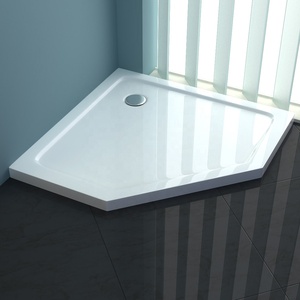 Plateau de <span class=keywords><strong>douche</strong></span> en fibre de verre diamant 90x90 pour salle humide et toilettes - Product Image 2