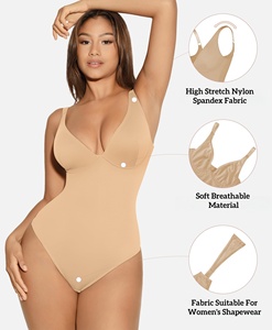 Da căng cao nylon spandex vải 210g mềm mại Vật liệu thoáng khí cho phụ nữ Shapewear và mỏng phù hợp với bodysuit quần áo - Product Image 3