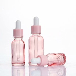 Flacon compte-gouttes en verre rose portable de 10 ml, 20 ml, 30 ml avec bouchon en plastique blanc, rechargeable, idéal pour les voyages - Product Image 5