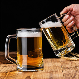 Chope classique en verre de bière populaire <span class=keywords><strong>bon</strong></span> marché de 400ml Chope de bière de bonne taille avec de la place pour beaucoup de bière - Product Image 3