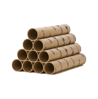 Tubes en carton d'expédition longs imprimés personnalisés tube d'expédition robuste personnalisable avec impression de logo noir