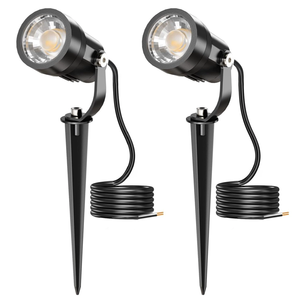 Single <strong>Foot</strong> Ground Insert Light Slanted Cap Landscape <strong>Lamp</strong> White Warm Light for Park Yard Tree Illumination <strong>Garden</strong> Spotlight - Product Image 4