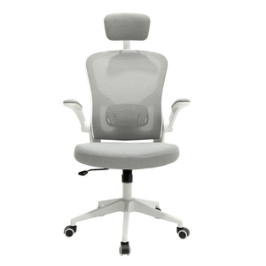 Grosir kursi kantor murah MOQ rendah dukungan punggung ergonomis abu-abu kualitas tinggi kursi Gaming jaring kantor untuk nyeri punggung bawah - Product Image 3