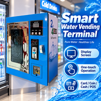 Distributeur d'eau mural CE pour hôpitaux, écoles et centres commerciaux, service 24/7 en libre-service avec paiement par carte IC, pièces et billets (POS)