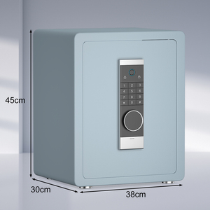 Coffre-fort électronique intelligent, robuste, en acier massif, avec lecteur d'empreintes digitales biométrique et clavier numérique pour argent liquide, documents et objets de valeur - Product Image 2