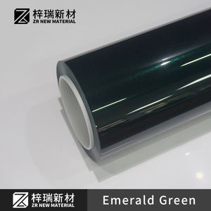 فيلم تغليف السيارات ZIRUI الأكثر مبيعًا باللون الأخضر الزمردي، مقاوم للخدوش ومضاد للأشعة فوق البنفسجية، فيلم حماية الطلاء ذاتي الإصلاح من مادة TPU - Product Image 2
