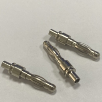 Bornes à ressort banane 4mm nickelage isolé de précision standard pour câble ekg