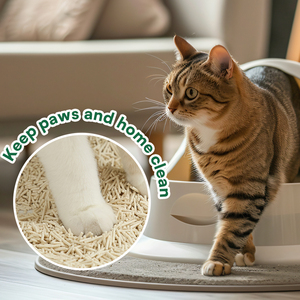 Litière <span class=keywords><strong>pour</strong></span> chat en tofu à prix d'usine, biodégradable, agglomérante, 6L, en fibres <span class=keywords><strong>de</strong></span> pois, jetable aux toilettes, sans poussière, contrôle des odeurs - Product Image 4