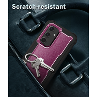 Coque de téléphone hybride anti-poussière robuste pour coques arrière Samsung Galaxy S24