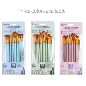 <span class=keywords><strong>Set</strong></span> di 12 <span class=keywords><strong>Pennelli</strong></span> Giorgione con Setole in Nylon e Manico in Legno per Acquerello, Olio e <span class=keywords><strong>Acrilico</strong></span>, <span class=keywords><strong>Pennelli</strong></span> per <span class=keywords><strong>Pittura</strong></span> Artistica in Offerta - Product Image 3