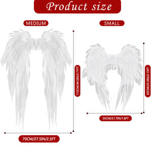 <span class=keywords><strong>Ali</strong></span> di carnevale di Halloween <span class=keywords><strong>ali</strong></span> di lusso in tessuto Organza di <span class=keywords><strong>due</strong></span> dimensioni di tutte le età - Product Image 4