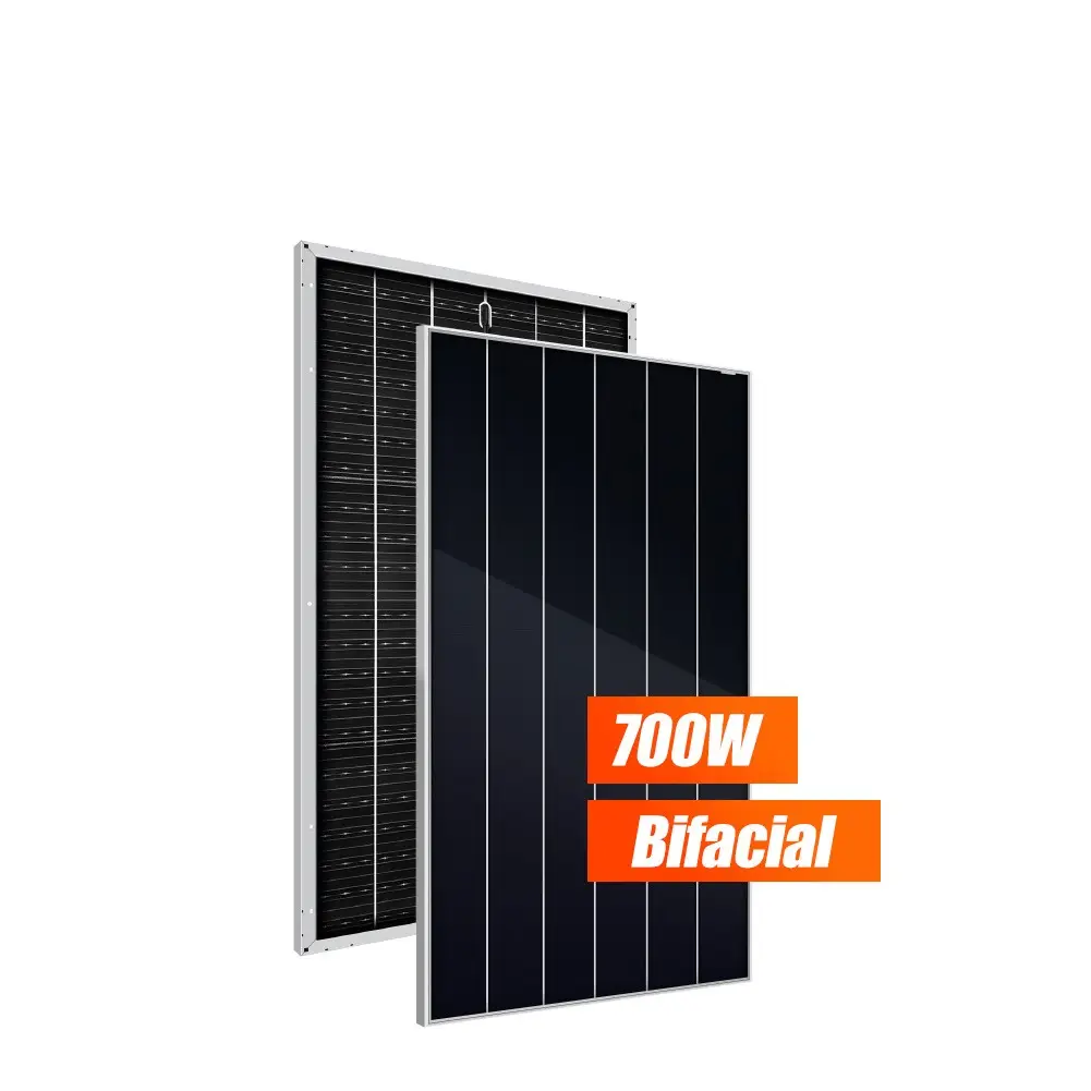 Hjt telhado de célula solar 700w, novo tipo por atacado, preço, painel de energia solar