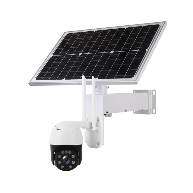 Farm Wireless 40W Solar Panel 20AH Battery 1080P 2MP PTZ Camera 3.6mm Lens 3G 4g Solar Camera Dual Light Moving Alarm CamHi
