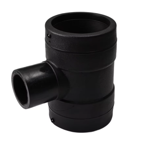 Электросварные фитинги черные PN20 PE100/80 	 Редукционный тройник DN160*110 160мм-110мм 	 Фитинг для труб из пластика, формованный - Product Image 1