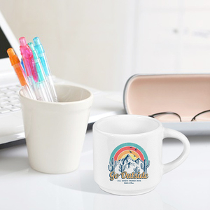 Tasses en céramique personnalisées, service à thé en céramique, tasse en céramique, petite tasse en céramique, mini tasses en céramique de 2,5 oz, logo personnalisé, céramique réutilisable - Product Image 3