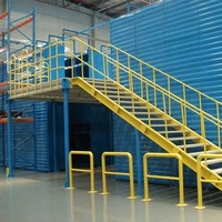 Plateforme industrielle en acier robuste pour entrepôt, résistante à la corrosion, pour stockage en mezzanine