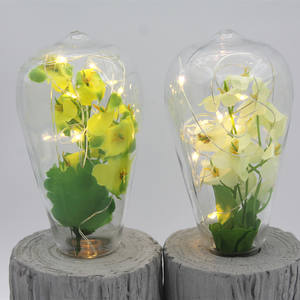 Quand le jaune tendre de printemps rencontre la lumière extérieure en béton LED avec du <span class=keywords><strong>jasmin</strong></span> artificiel jaune - Product Image 6