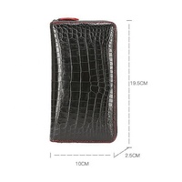 Dompet Kulit Buaya Asli Warna Penyeka Modis Desainer Grosir