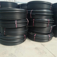 Tuyau d'irrigation goutte à goutte flexible haute pression en PEHD 20mm 32mm 75mm PN16, fusion bout à bout, certifié CE ISO, noir, pour l'agriculture
