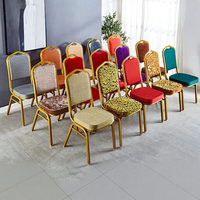 Chaises et tables en fer pour salles de banquet d'hôtel, salles de conférence, salles à manger, mariages, formations, restaurants VIP