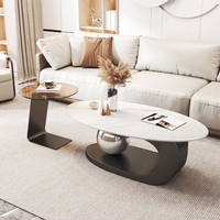 Vente en gros de table basse moderne de style luxe légère en acier inoxydable titane pour salon petite table d'angle d'hôtel personnalisation