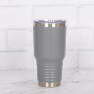 Tasses de voiture filetées en acier inoxydable peintes en aérosol en plastique 20oz30oz barres de glace sous vide tasses à bière - Product Image 5