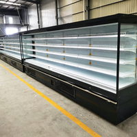 Vitrine Réfrigérée Commerciale à Rideau d'Air pour Fruits, Lait, Boissons, Légumes et Plats Épicés