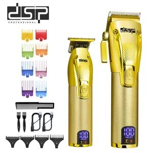 DSP Hot Sale Professional Electric Hair Clipper Machine for Men Cordless Rechargeable High Quality Hair Trimmer Set Battery
