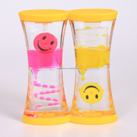 Vente en gros de minuteurs liquides créatifs personnalisés en acrylique pour soulager le stress, décoration de bureau, de maison ou de chambre, cadeaux souvenirs