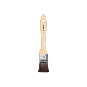 BOX 6 Brosse en poils de chameau 1 pouce avec manche en bois, TRUPER - Product Image 1