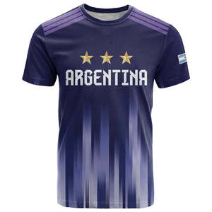 <span class=keywords><strong>Camiseta</strong></span> de Fútbol AR de <span class=keywords><strong>Argentina</strong></span> con Estampado Completo, Tres Estrellas, Copa Mundial de Fútbol <span class=keywords><strong>Argentina</strong></span> 2026, <span class=keywords><strong>Camiseta</strong></span> de Fanáticos, Manga Corta, Cuello Redondo, para Hombre - Product Image 3