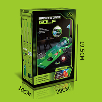 Ensemble de golf pour enfants en plastique amélioré avec retour automatique de balle et balles de golf à LED, 3 clubs, mini-golf intérieur/extérieur, jouet pour les enfants de 3 ans et plus