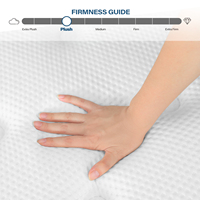 Matelas hybride 14 pouces en mousse à mémoire de forme et ressorts ensachés sans fibre de verre