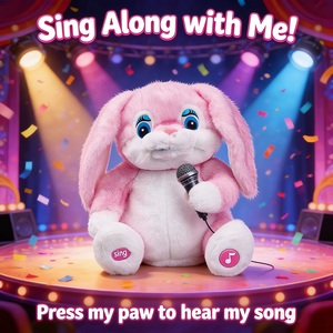 Conejito de Peluche Interactivo con IA, Juguete Inteligente con Diálogos en Inglés, Canto, Cuentos, Aprendizaje de Matemáticas, Control por Aplicación, Regalo Educativo <span class=keywords><strong>para</strong></span> Niños - Product Image 3