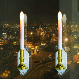 Festival Wedding Romantic Decor <strong>Wall</strong> Power Lamp Solar Powered LED <strong>Candle</strong> <strong>Light</strong> - Product Image 2