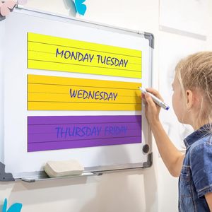 Tiras de oraciones magnéticas de borrado en seco de colores, herramientas de aprendizaje de pizarra blanca reutilizables para aula y oficina, categoría de producto - Product Image 5
