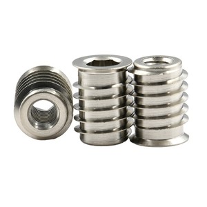 Inserts filetés en laiton 1 4 20 pour plastiques, à sertir à chaud - Product Image 6