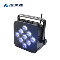 Projecteur LED PAR sans fil DMX 9x18W RGBWA+UV à batterie pour événements de mariage et scènes