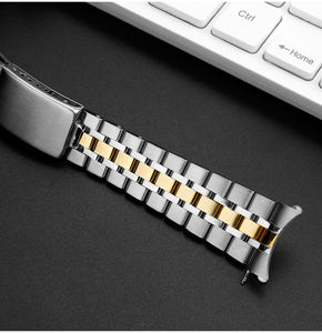 Correa de <span class=keywords><strong>reloj</strong></span> de Metal de extremo curvo para Tudores Princes 13 17mm 19 20mm hebilla plegable pulsera de correa de acero inoxidable sólido para hombres y mujeres - Product Image 3