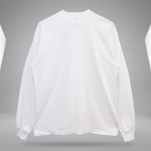 เสื้อยืดคอกลมแขนยาวทรงหลวม น้ำหนัก 280 กรัม ผ้าฝ้าย 100% สำหรับผู้ชาย ปักโลโก้ ป้องกันขนร่วง ป้องกันยับ - Product Image 3
