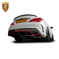 Vente chaude RZ Style Kit de carrosserie Kit de carrosserie pour Mercedes Benz CLA C117 Lèvre avant Canards Jupes latérales Diffuseur arrière Aile arrière