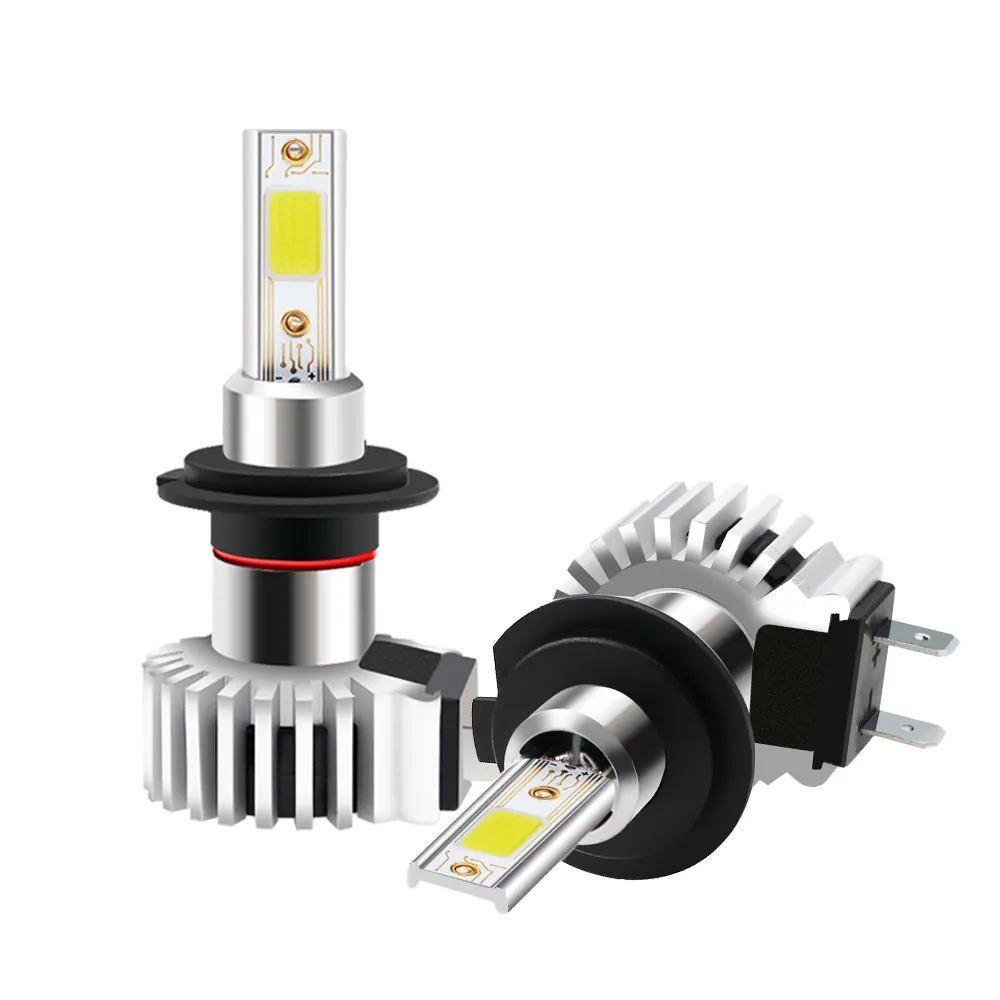 Дизайнерская автомобильная лампа освещения вентилятора D9 H7, однолучевая светодиодная Автомобильная фара COB для автомобиля