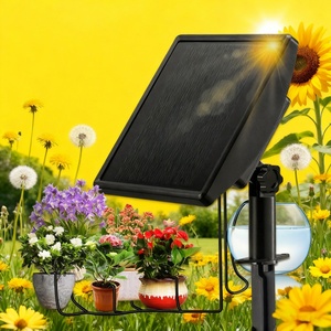 Hot Sale Solar Smart Water <b>Timer</b> Dual Outlet IPX5 Waterproof Irrigation Garden Sprinkler for Lawn Greenhouse Potted Plants - Product Image 1