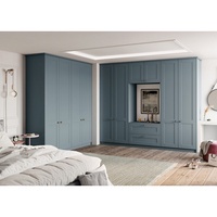 Armoire de chambre à coucher de style européen Armoire moderne en mélamine Organisateur de vêtements meubles de chambre à coucher intégrés Armoire de chambre à coucher