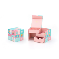 Boîte-cadeau de compartiment à bijoux de luxe boîte-cadeau d'emballage personnalisé avec tiroir à compartiment pour la présentation de bijoux