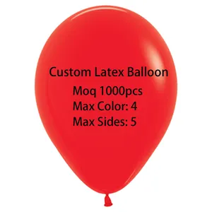 Ballon en latex personnalisé Ballon en latex avec logo imprimé personnalisé Ballon en latex avec impression en relief